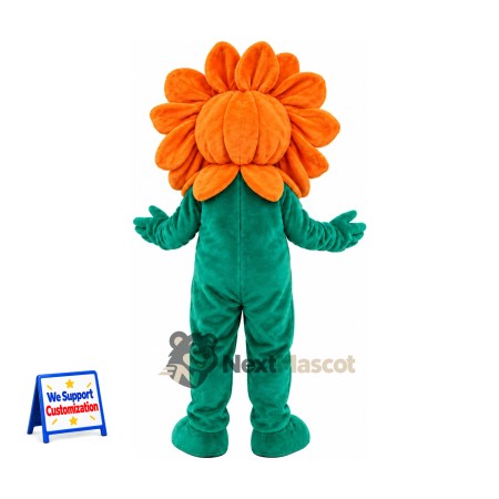 Flower Mascot Costume - Orange