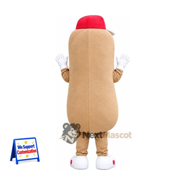 Hot Dog Mascot Costume - Red Cap and White Shoes Hot Dog Mascot Costume - Red Cap and White Shoes