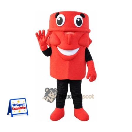 Fire Hydrant Mascot Costume - Red