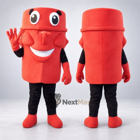 Fire Hydrant Mascot Costume - Red