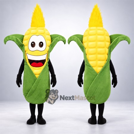 Corn Mascot Costume - Green Husk and Black Legs Corn Mascot Costume - Green Husk and Black Legs