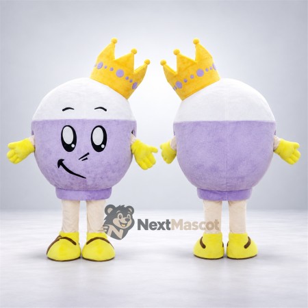 Ball Mascot Costume - Purple, Crown Ball Mascot Costume - Purple, Crown