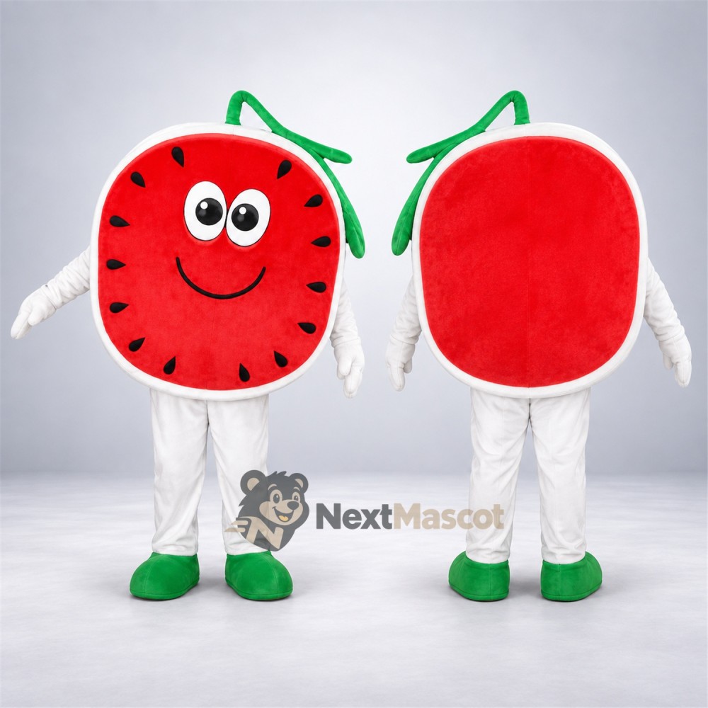 Watermelon Slice Mascot Costume - White Pants Watermelon Slice Mascot Costume - White Pants