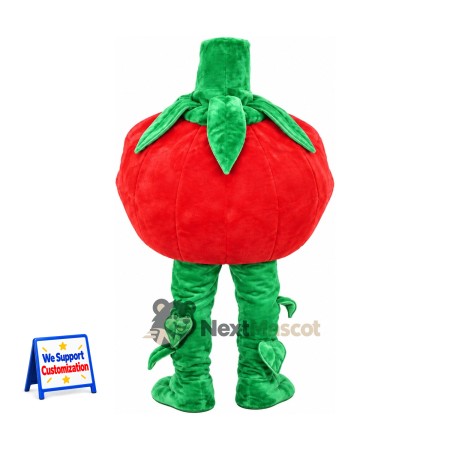 Tomato Mascot Costume - Glasses and Green Legs Tomato Mascot Costume - Glasses and Green Legs