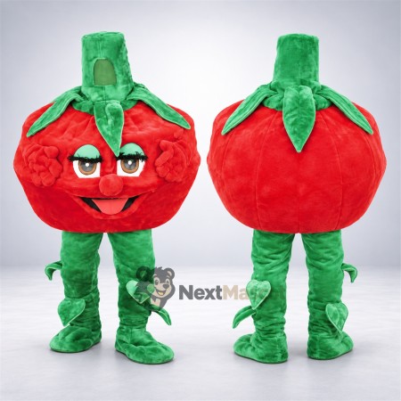 Tomato Mascot Costume - Glasses and Green Legs Tomato Mascot Costume - Glasses and Green Legs