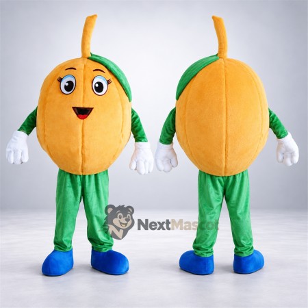 Pumpkin Mascot Costume - Orange, Green Legs and Blue Shoes Pumpkin Mascot Costume - Orange, Green Legs and Blue Shoes