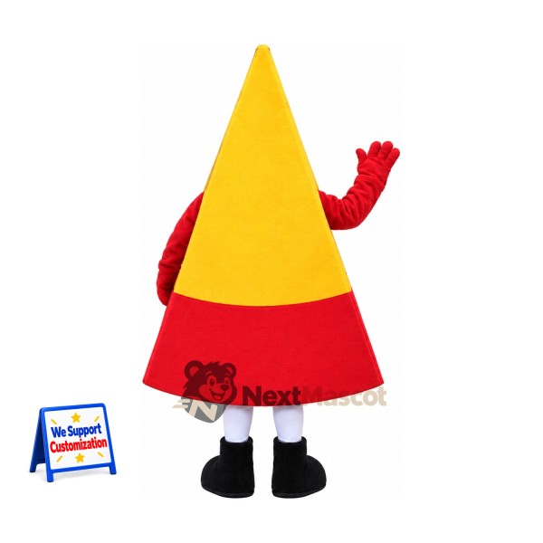 Pizza Slice Mascot Costume - Red Gloves Pizza Slice Mascot Costume - Red Gloves