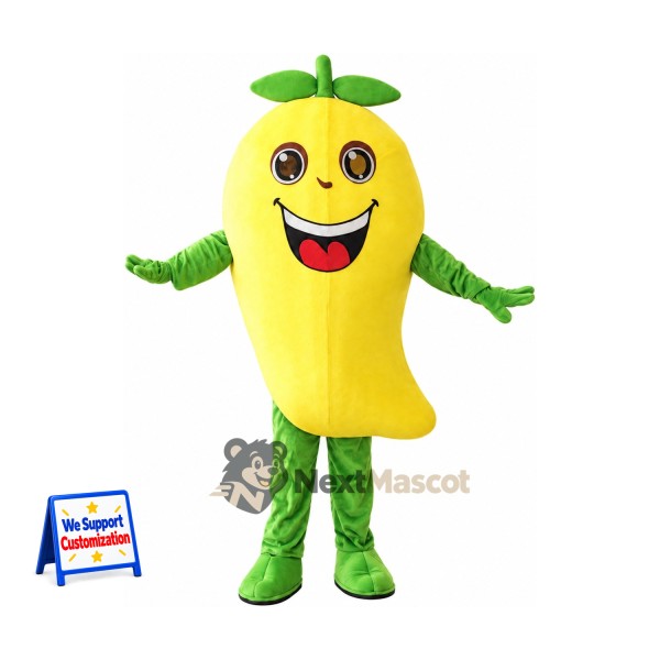 Mango Mascot Costume - Green Arms and Legs