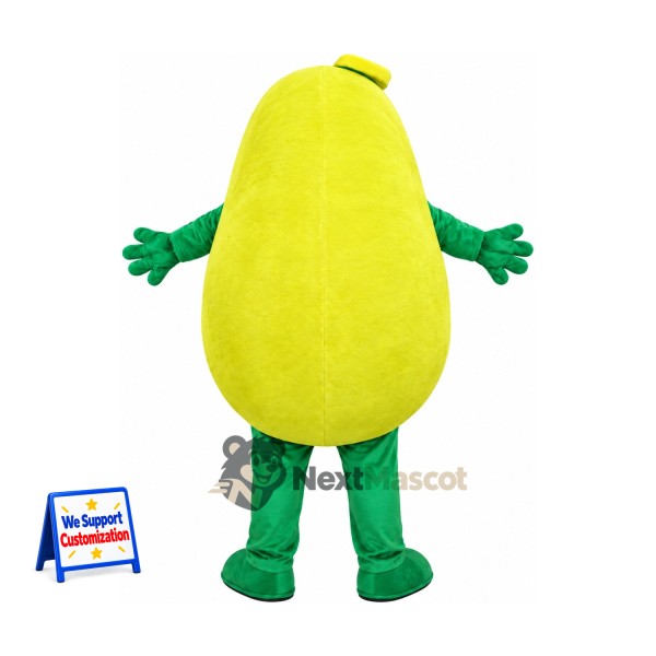 Avocado Mascot Costume - Green Gloves and Boots