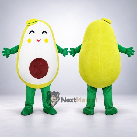 Avocado Mascot Costume - Green Gloves and Boots