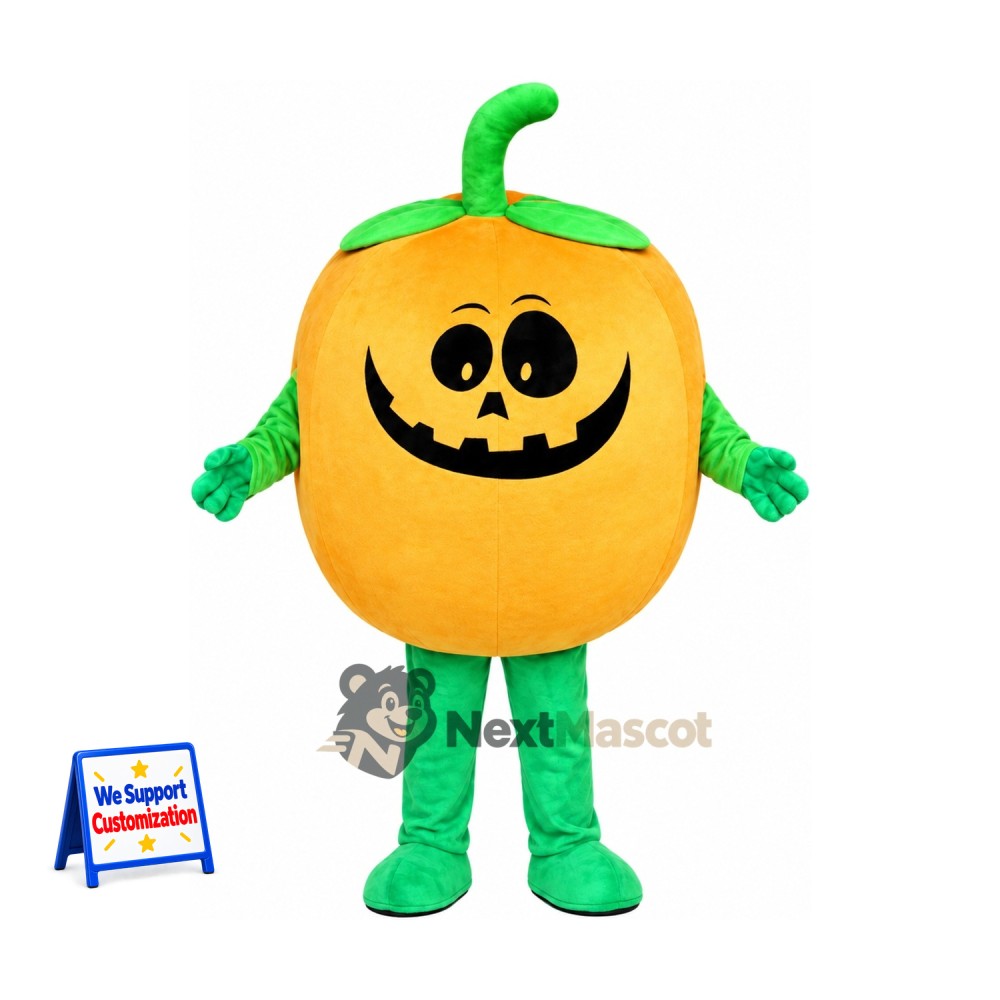 Jack O Lantern Mascot Costume - Green Arms and Legs Jack O Lantern Mascot Costume - Green Arms and Legs