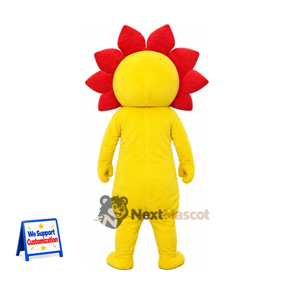 Flower Mascot Costume - Red Flower Mascot Costume - Red