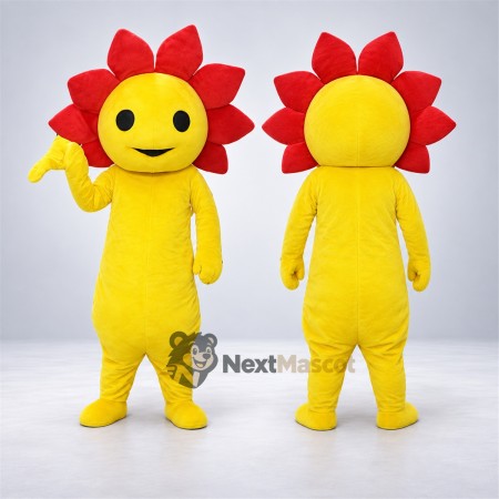 Flower Mascot Costume - Red Flower Mascot Costume - Red