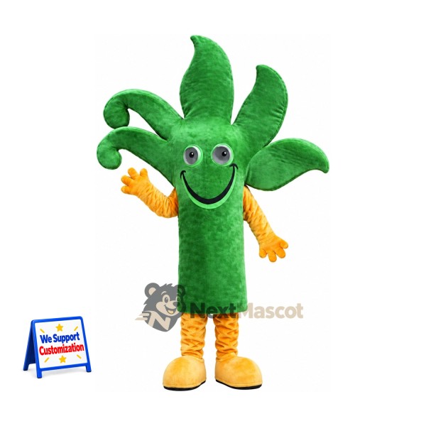 Germ Mascot Costume - Green for Community Events