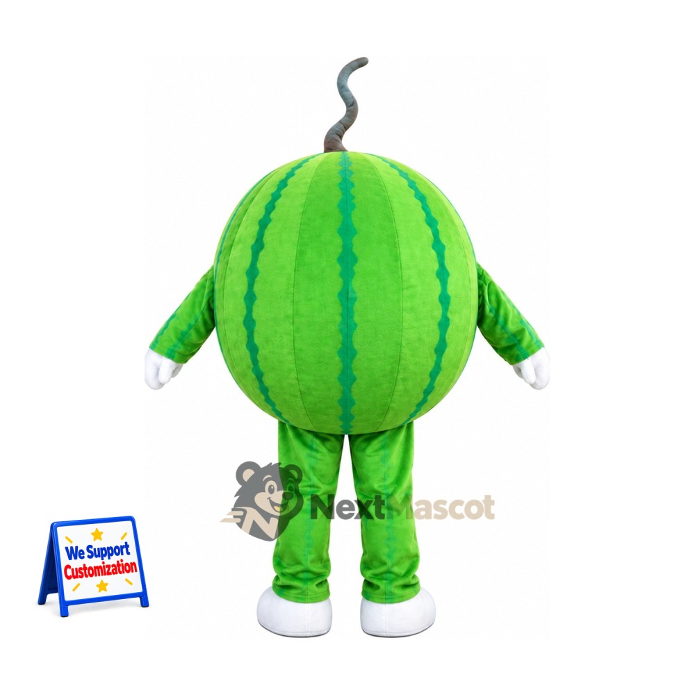 Watermelon Mascot Costume - Curled Stem Watermelon Mascot Costume - Curled Stem