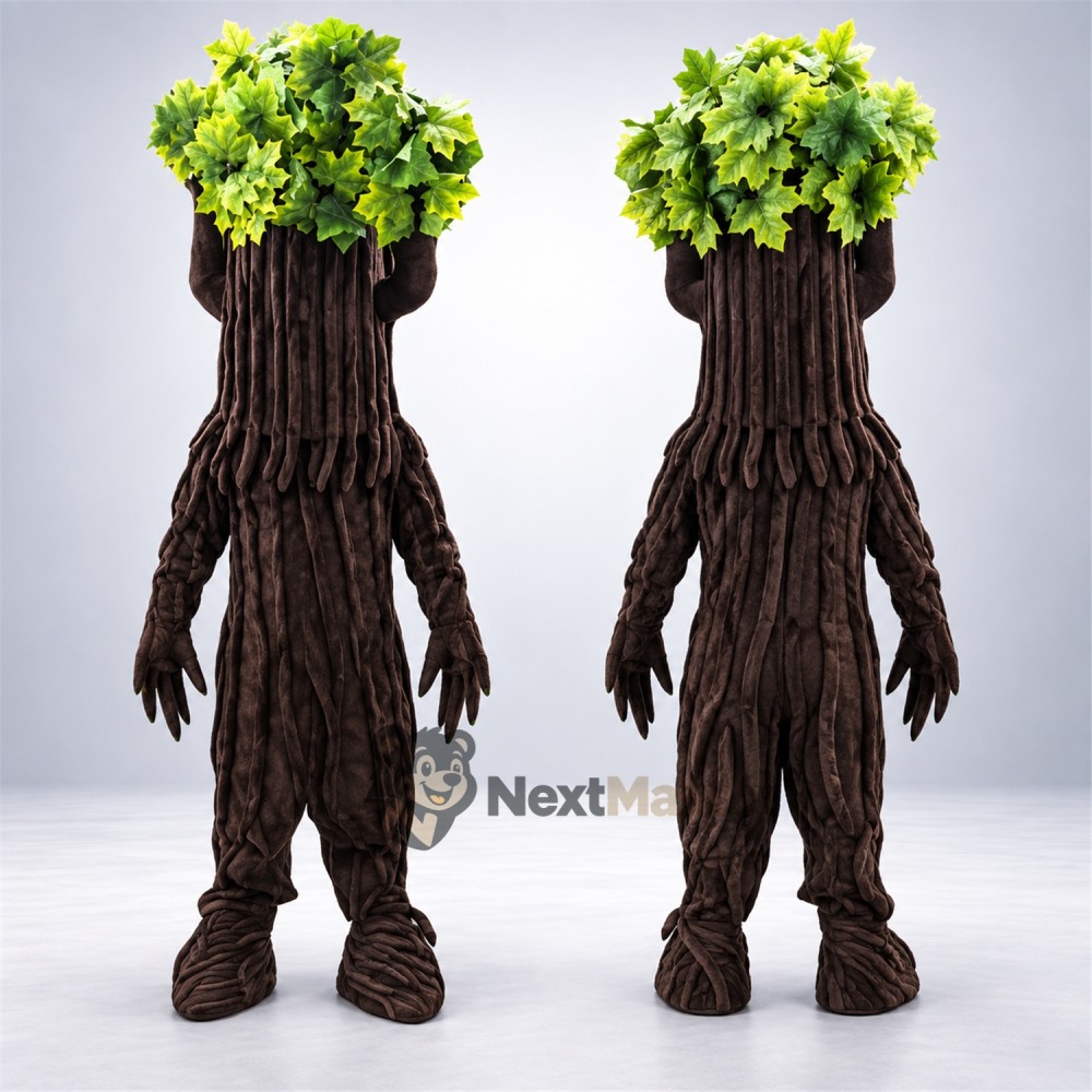 Tree Mascot Costume - Textured Brown Trunk Tree Mascot Costume - Textured Brown Trunk