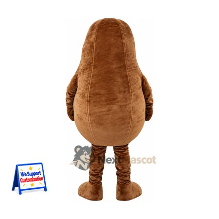 Potato Mascot Costume - Big Smile and Brown Legs Potato Mascot Costume - Big Smile and Brown Legs