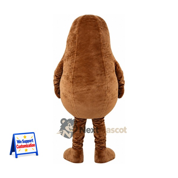 Potato Mascot Costume - Big Smile and Brown Legs Potato Mascot Costume - Big Smile and Brown Legs