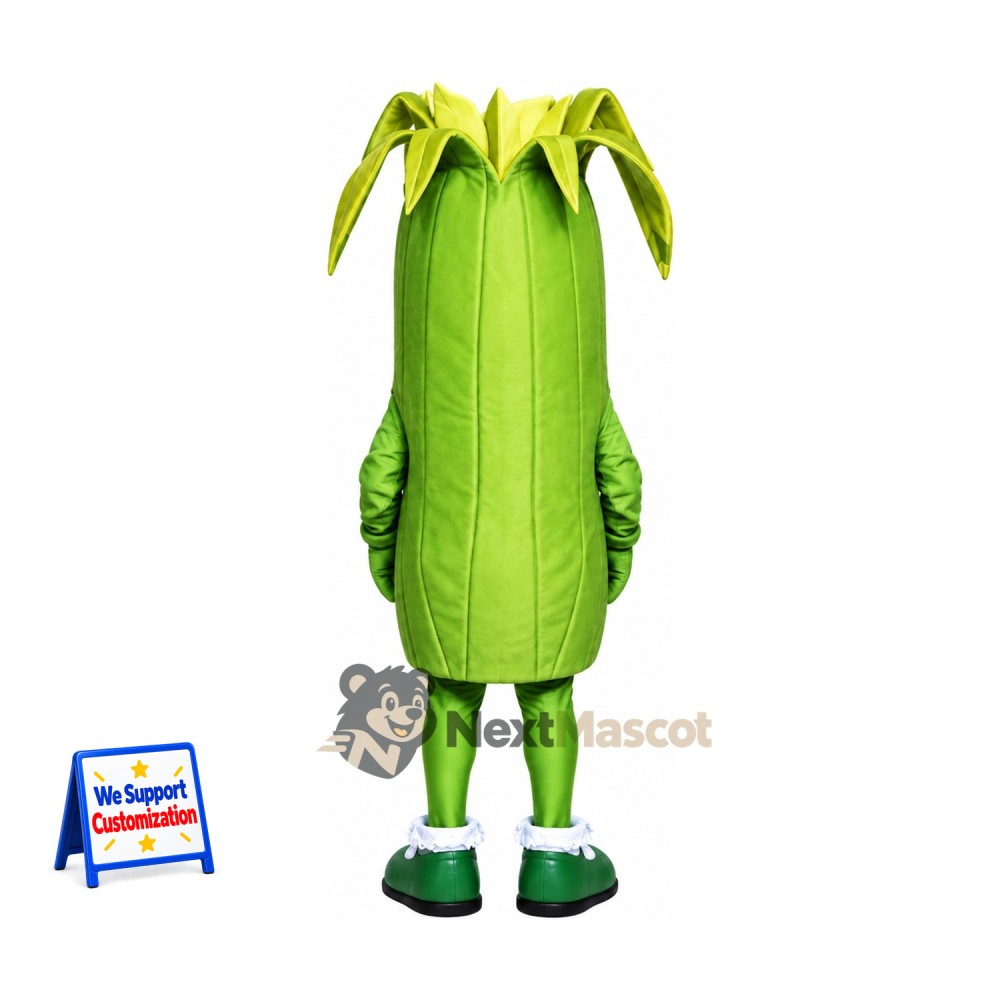 Corn Mascot Costume - Long Green Leaves Corn Mascot Costume - Long Green Leaves