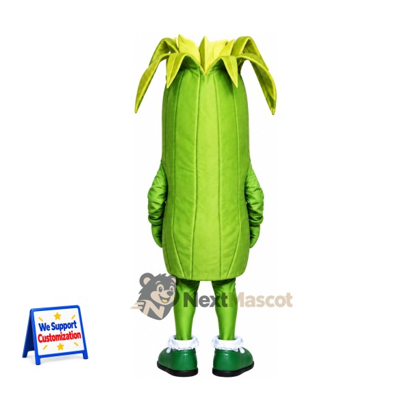 Corn Mascot Costume - Long Green Leaves Corn Mascot Costume - Long Green Leaves