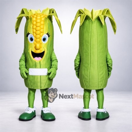 Corn Mascot Costume - Long Green Leaves Corn Mascot Costume - Long Green Leaves