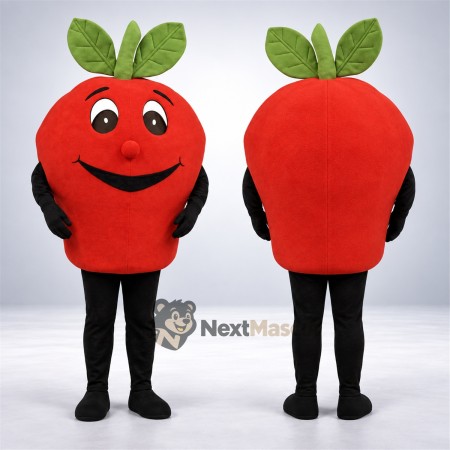 Apple Mascot Costume - Red, Black Arms and Legs for Food Fairs Apple Mascot Costume - Red, Black Arms and Legs for Food Fairs