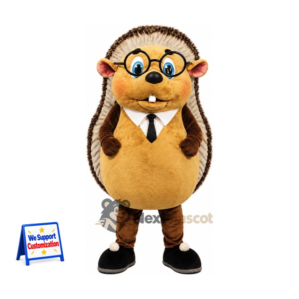 Hedgehog Mascot Costume - Glasses