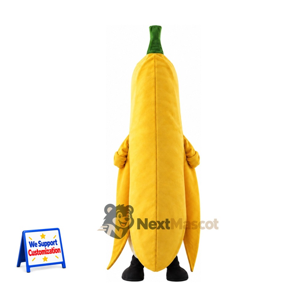 Peeled Banana Mascot Costume - Big White Teeth Peeled Banana Mascot Costume - Big White Teeth