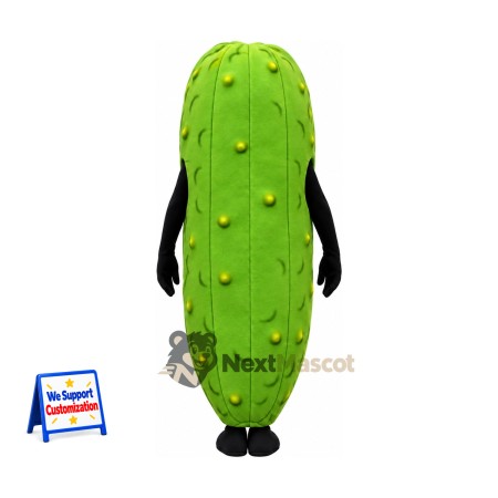 Pickle Mascot Costume - Black Arms and Legs for Restaurant Events Pickle Mascot Costume - Black Arms and Legs for Restaurant Events