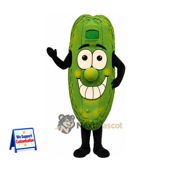 Pickle Mascot Costume - Big Toothy Grin