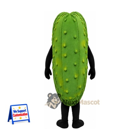 Pickle Mascot Costume - Big Toothy Grin Pickle Mascot Costume - Big Toothy Grin