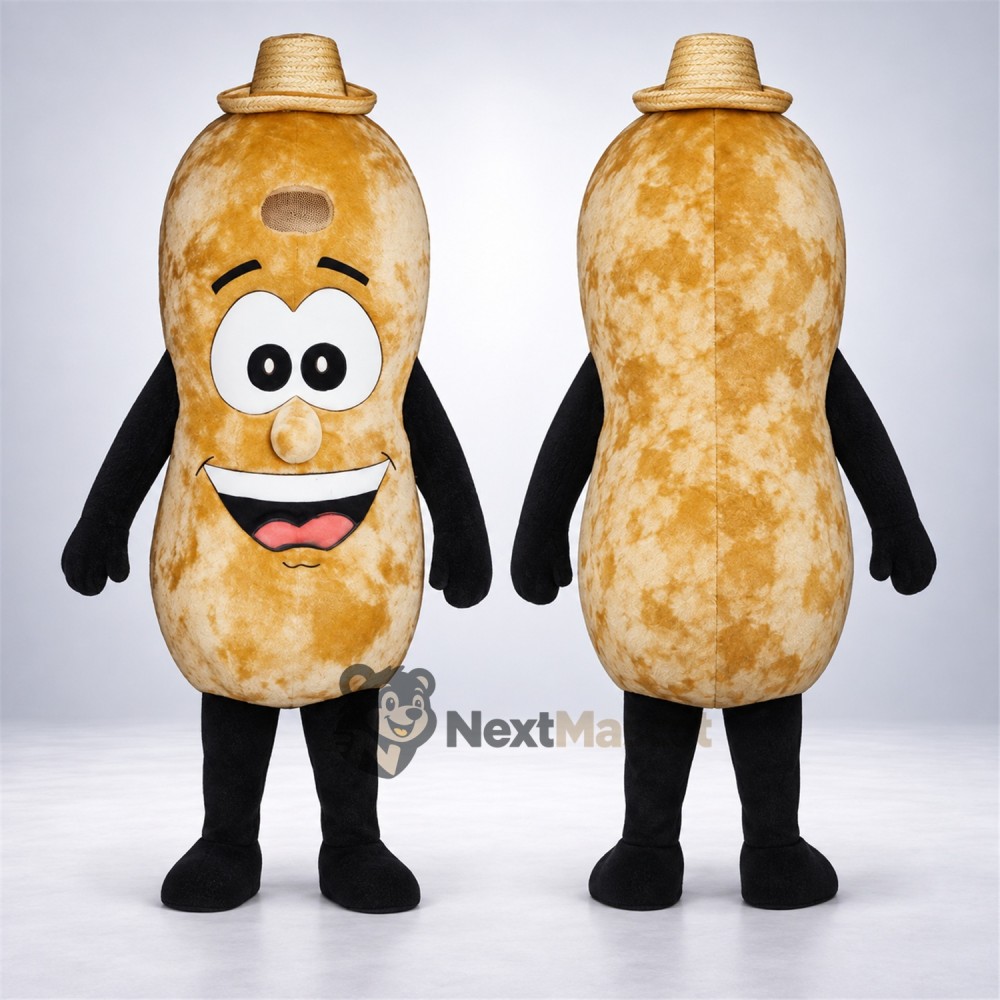 Peanut Mascot Costume - Hat for Food Festivals Peanut Mascot Costume - Hat for Food Festivals