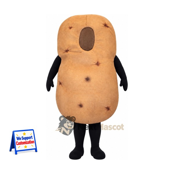 Potato Mascot Costume - Open Face