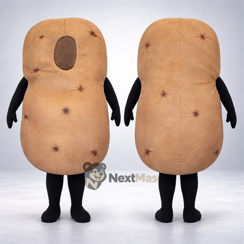 Potato Mascot Costume - Open Face Potato Mascot Costume - Open Face