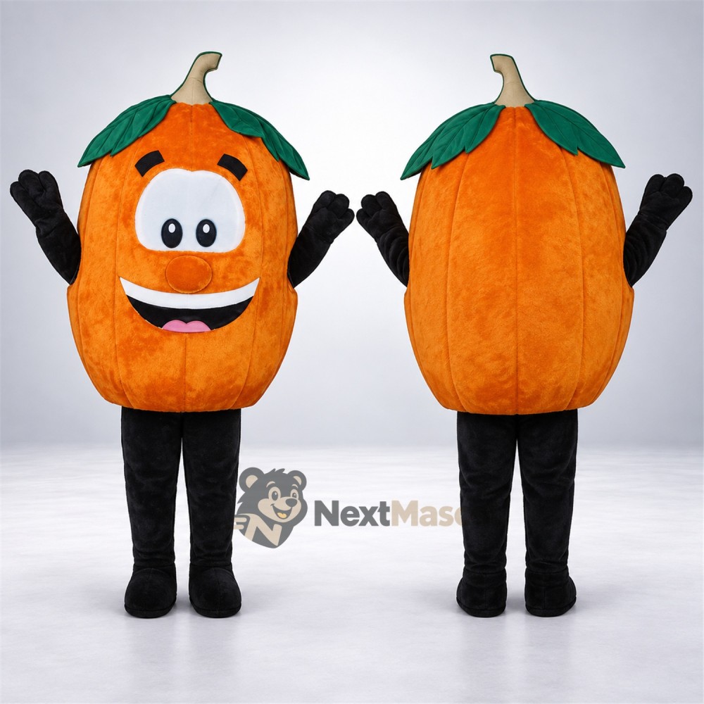 Pumpkin Mascot Costume - Big Smile and Black Legs Pumpkin Mascot Costume - Big Smile and Black Legs
