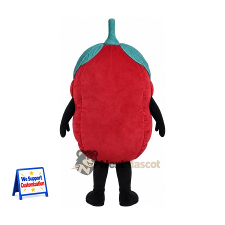 Plum Mascot Costume - Purple, Big Smile Plum Mascot Costume - Purple, Big Smile