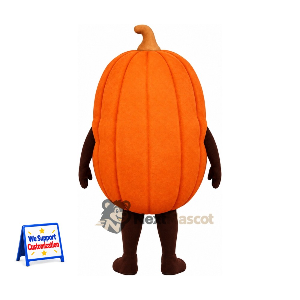 Pumpkin Mascot Costume - Brown Arms and Legs Pumpkin Mascot Costume - Brown Arms and Legs