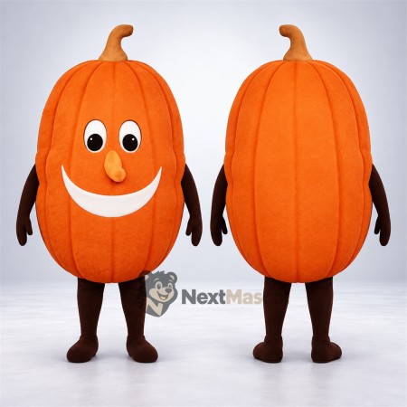 Pumpkin Mascot Costume - Brown Arms and Legs Pumpkin Mascot Costume - Brown Arms and Legs