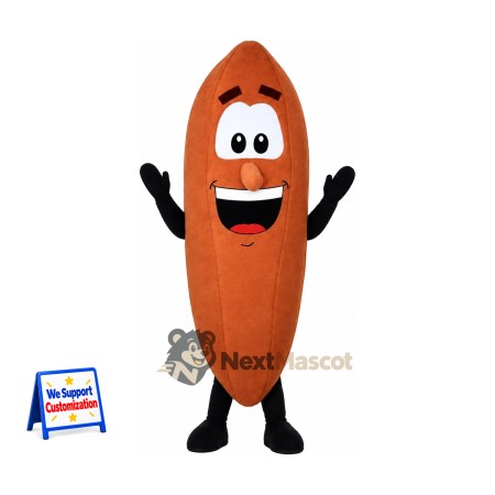 Cocoa Pod Mascot Costume - Black Arms and Legs Cocoa Pod Mascot Costume - Black Arms and Legs