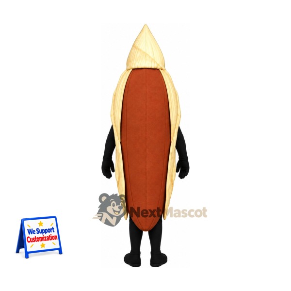 Cocoa Pod Mascot Costume - Yellow Hat Cocoa Pod Mascot Costume - Yellow Hat