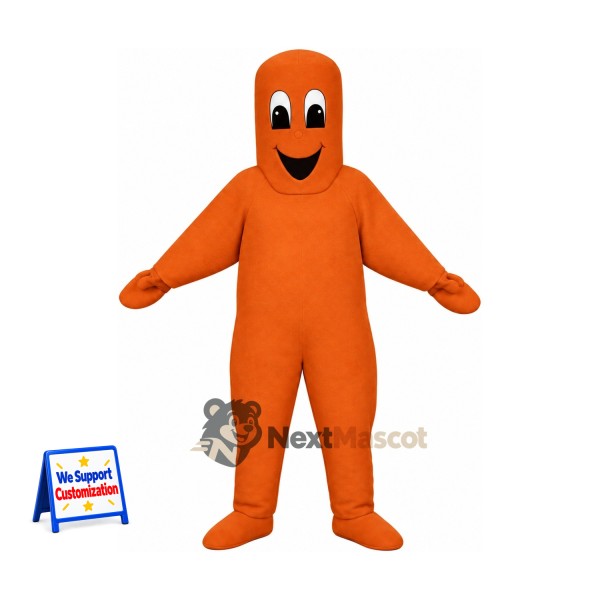 Ghost Mascot Costume - Orange for Parades