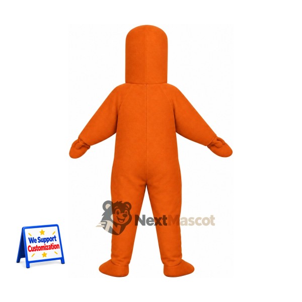Ghost Mascot Costume - Orange for Parades Ghost Mascot Costume - Orange for Parades