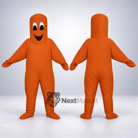 Ghost Mascot Costume - Orange for Parades