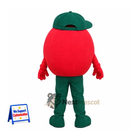 Tomato Mascot Costume - Green Cap Tomato Mascot Costume - Green Cap