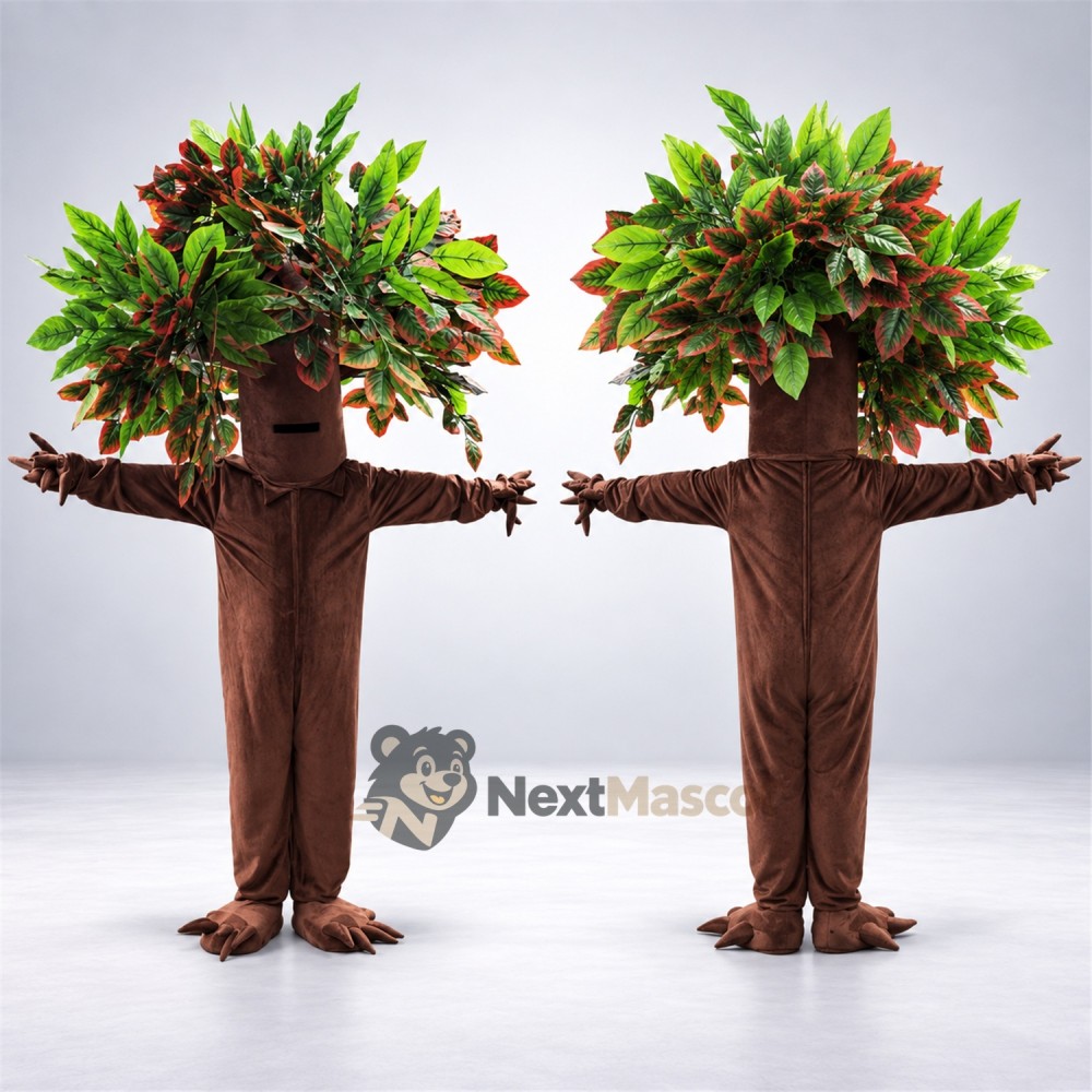 Tree Mascot Costume - Leafy Branch Arms Tree Mascot Costume - Leafy Branch Arms