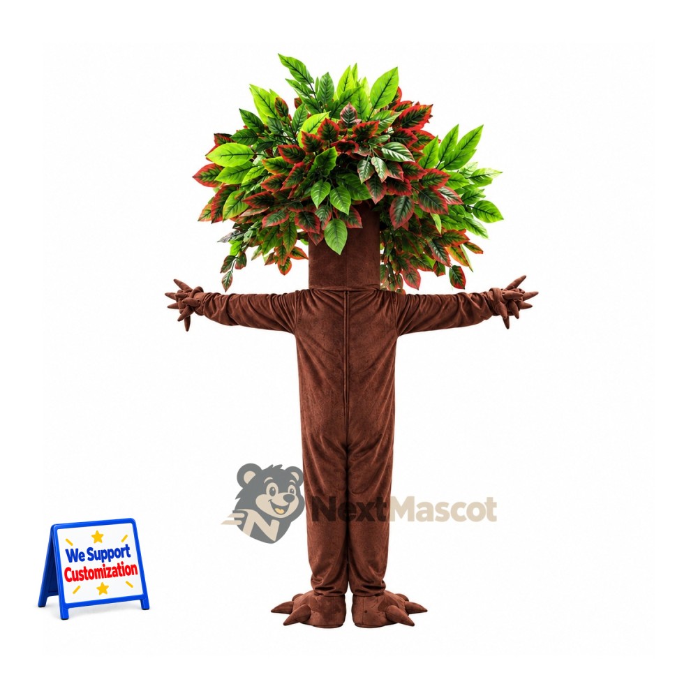 Tree Mascot Costume - Leafy Branch Arms Tree Mascot Costume - Leafy Branch Arms
