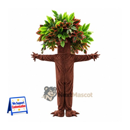 Tree Mascot Costume - Leafy Branch Arms Tree Mascot Costume - Leafy Branch Arms
