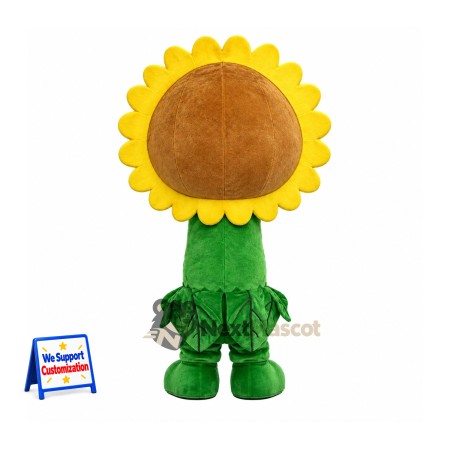 Sunflower Mascot Costume - Brown Face Sunflower Mascot Costume - Brown Face