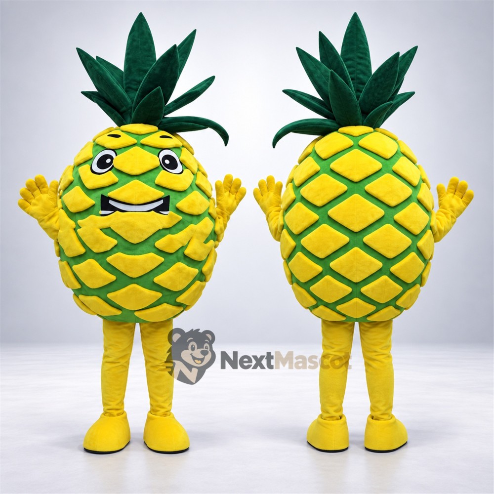 Pineapple Mascot Costume - Glasses for Food Festivals Pineapple Mascot Costume - Glasses for Food Festivals