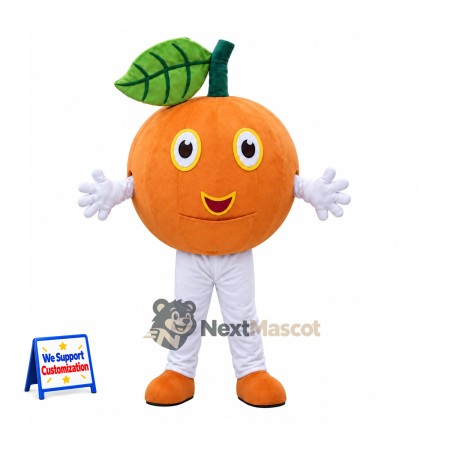 Orange Mascot Costume - White Pants and Orange Shoes Orange Mascot Costume - White Pants and Orange Shoes